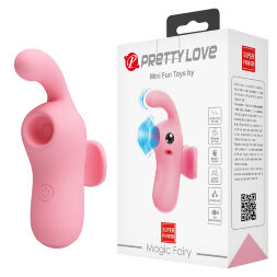 Оригінальний й симулятор орального сексу для жінок - Pretty Love Magic Fairy Stimulator Pink