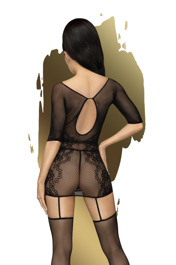Мини платье с чулками Penthouse High stakes black (S-L)