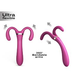Вибратор-стимулятор Dorcel INFINITE JOY PLUM, многофункциональный, унисекс