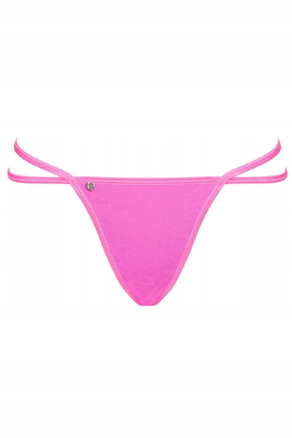 Сексуальные стринги с цепочкой Obsessive Chainty thong pink S/M