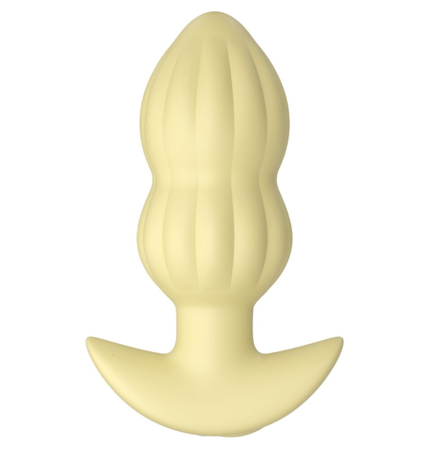 Анальная пробка с вибрацией Vibrating Mini Butt Plug Yellow