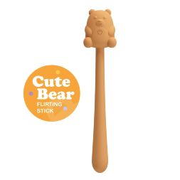 Маленький мишка с мощной вибрацией 2 в 1 CUTE BEAR, Flirting Stick, 7 vibration functions, Magnetic USB charging