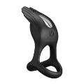 Эрекционное кольцо Pretty Love - Vibration Penis Ring SILAS Black, BI-210318