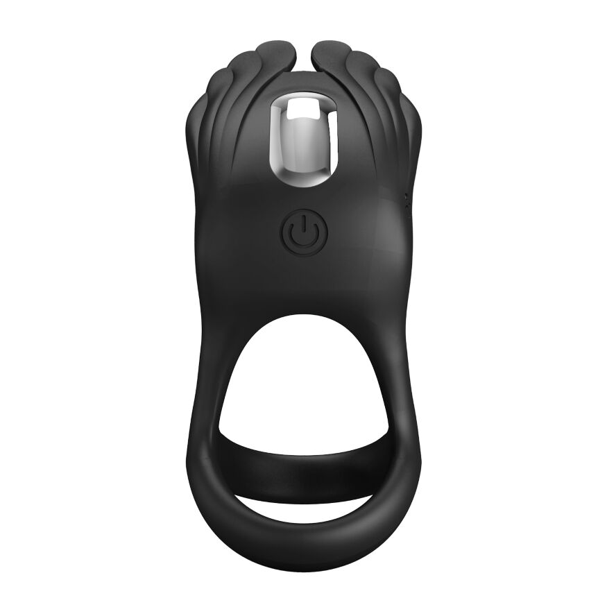Эрекционное кольцо Pretty Love - Vibration Penis Ring SILAS Black, BI-210318