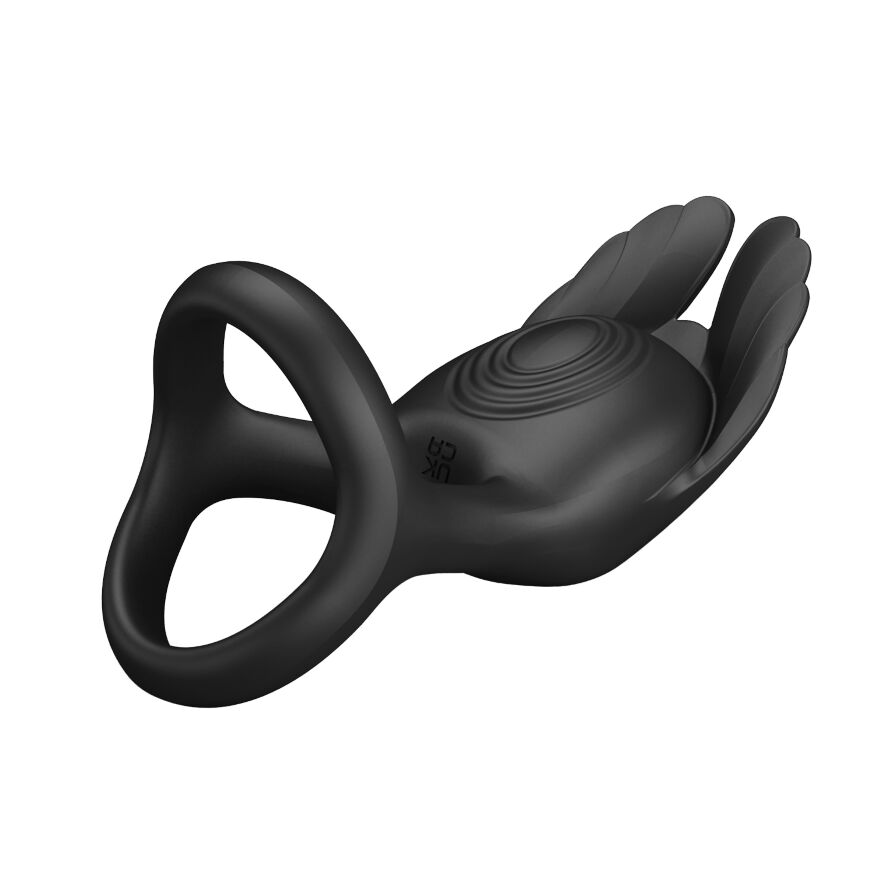 Эрекционное кольцо Pretty Love - Vibration Penis Ring SILAS Black, BI-210318