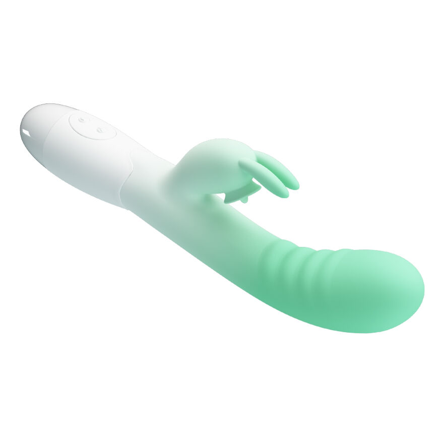 Вибромассажер серии Pretty Love - CERBERUS Rabbit Vibrator Light green, BI-014795-A1B