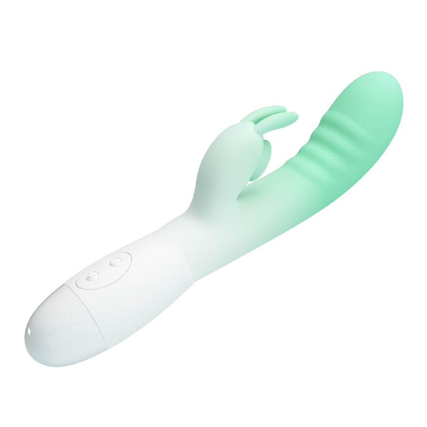 Вибромассажер серии Pretty Love - CERBERUS Rabbit Vibrator Light green, BI-014795-A1B