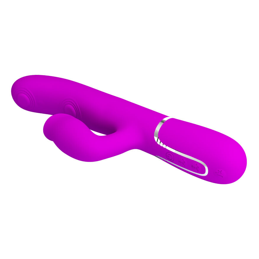 Пульсатор с клиторальным стимулятором серии Pretty Love - Gigi Purple 7 thumping functions 7 licking modes, BW-500035