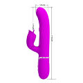 Пульсатор с клиторальным стимулятором серии Pretty Love - Gigi Purple 7 thumping functions 7 licking modes, BW-500035