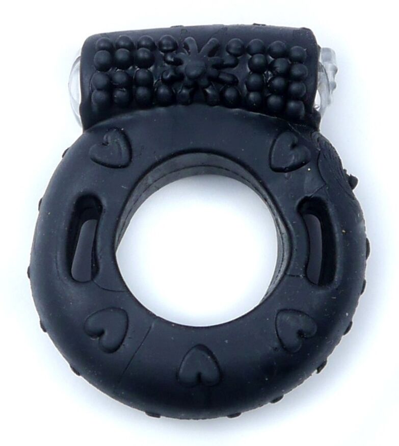 Ерекційне вібро кільце BOSS Vibrating Cock Ring Black, BS6700042