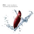 Вібратор 2в1 з язичком Zalo  -  Hero Wine Red, кристал Swarovski