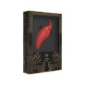 Вібратор 2в1 з язичком Zalo  -  Hero Wine Red, кристал Swarovski