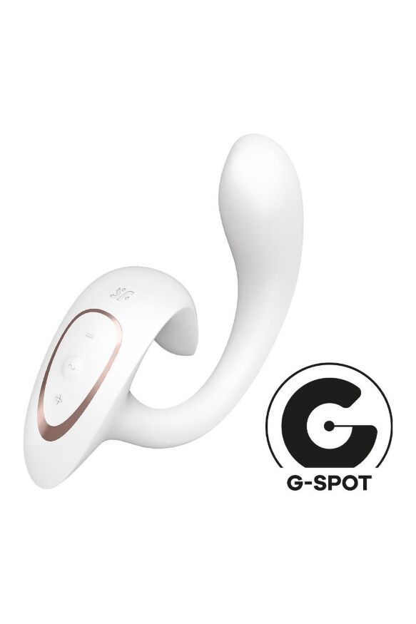Вібратор подвійної стимуляції Satisfyer G for Goddess 1 точки G та клітора, білий