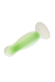 Светящаяся анальная пробка Dream Toys RADIANT SOFT SILICONE GLOW IN THE DARK PLUG SMALL GREEN