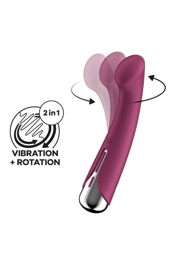 Вибратор для точки G Satisfyer Spinning G-Spot 1 с ротацией, красный