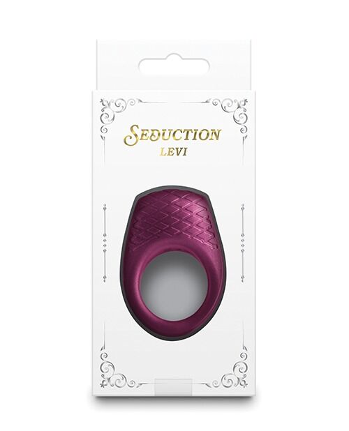 Вібро кільце для пеніса NS Novelties Seduction Levi бордовий металік