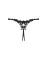 Трусики Obsessive Celia Noir crotchless thong XL/2XL
