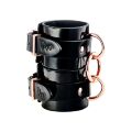 Наручники лакированные Kinky Diva из веганской кожи, черные
