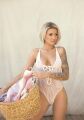 Белый тедди Leg Avenue Floral Lace Thong Teddy OS White