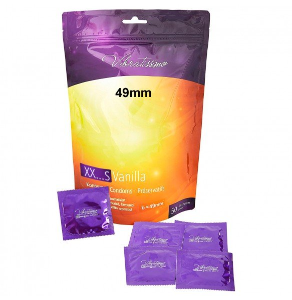 Ванільні презервативи - Vibratissimo XX ... S Vanilla, 49 мм, 50 шт.