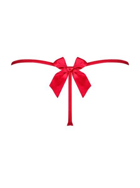 Стринги Obsessive Giftella thong red S/M