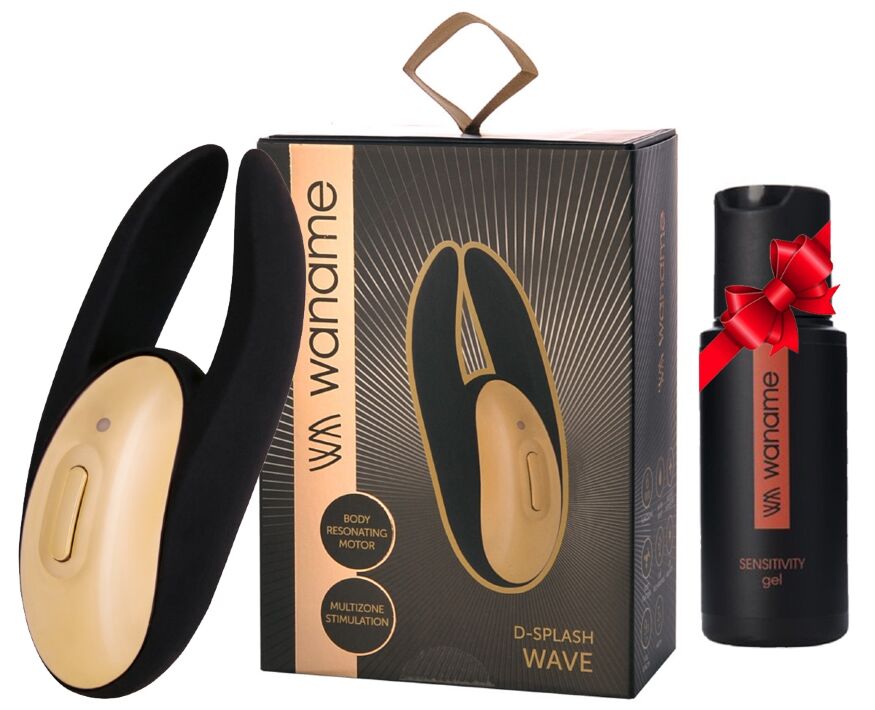 Вібратор Waname D-Splash Wave + збуджуючий гель, 50 мл