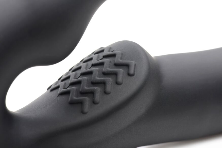 Страпон двойной Evoke Vibrating Strapless Strap-On - Черный