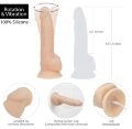 Фалоімітатор з вібрацією та ротацією Naked ADDICTION James 8″ Rotating &amp; Vibrating Dong, пульт ДК