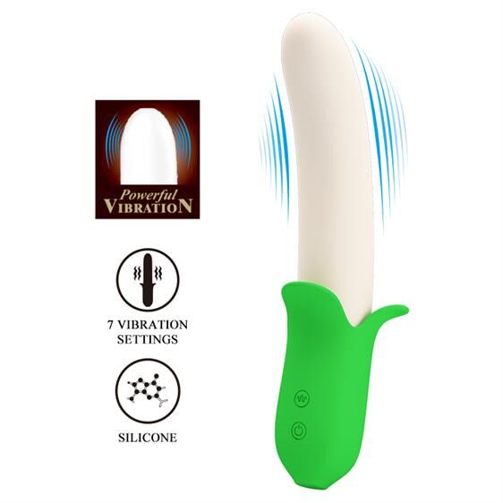 Оригінальний силіконовий вібратор у вигляді яскравого банана - Pretty Love Banana Knight Vibrator