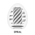 Мастурбатор-яйцо Tenga Egg Spiral, плотный TPE, пробник лубриканта 5 мл