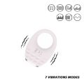 Вибрационное эрекционное кольцо Every Night Toys с подсветкой, белое