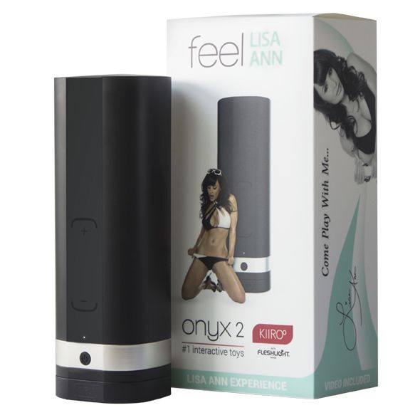 Мастурбатор Kiiroo Onyx 2 Lisa Ann, 10 сжимающихся колец, не надо двигать, теледильдоника
