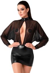Сукня Noir Handmade F348 Powerwetlook and tulle dress - L