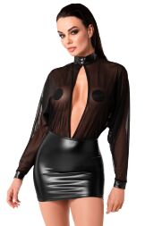 Сукня Noir Handmade F348 Powerwetlook and tulle dress - L