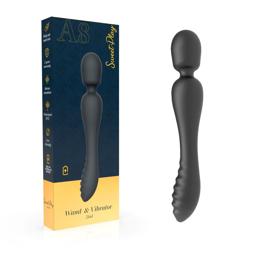 Массажер микрофон для точки G 2-в-1 Erospace Sweet Play Wand &amp; Vibrator 2in1 A8