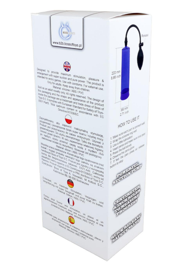 Вакуумна помпа Boss Series: Power pump - Purple, BS6000004