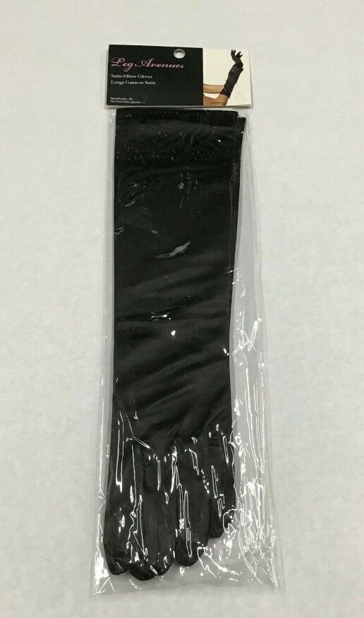 Атласные перчатки Leg Avenue Elbow Length Satin Gloves O/S