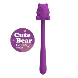 Маленький мишка с мощной вибрацией 2 в 1 CUTE BEAR, Flirting Stick, 7 vibration functions, Magnetic USB charging
