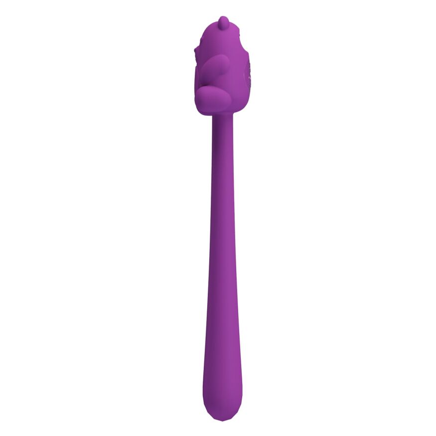 Маленький мишка с мощной вибрацией 2 в 1 CUTE BEAR, Flirting Stick, 7 vibration functions, Magnetic USB charging