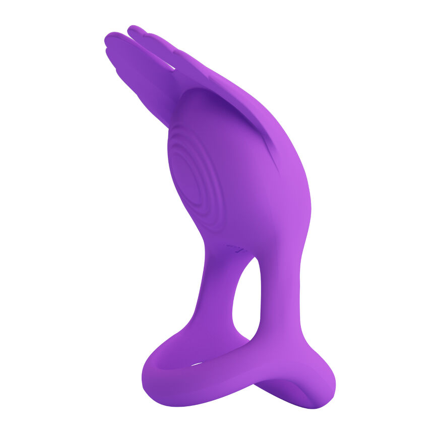 Эрекционное кольцо Pretty Love - Vibration Penis Ring SILAS Purple, BI-210318-1