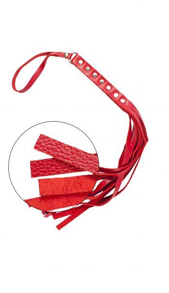 Флогер S&amp;M Fancy Leather Flower, Red