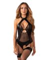 Боди Obsessive Dominna crotchless teddy L/XL