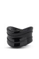 Эрекционная насадка Stay Hard Beef Ball Stretcher Snug черная, 3.8 см