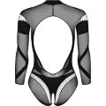 Боді із сітки з рукавами Obsessive B135 teddy XL/XXL