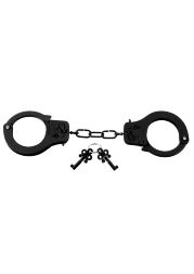Наручники металлические Pipedream Fetish Designe с ключами, черные