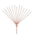 Щекоталка с металлическим флоггером Rosy Gold - Feather Tickler &amp; Whip