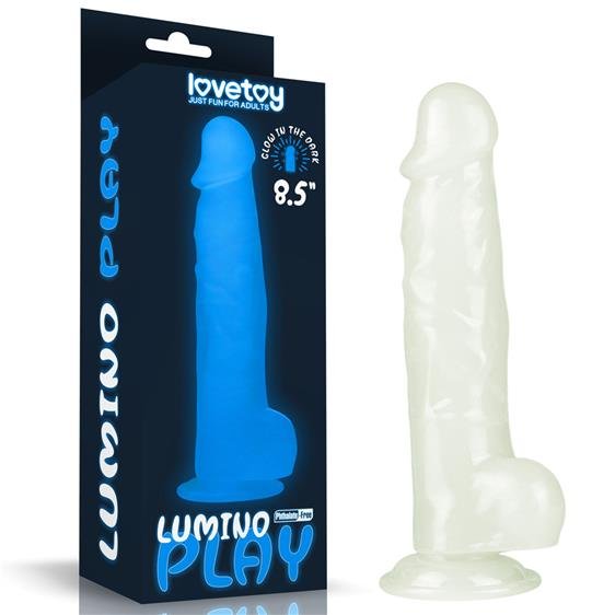 Гелевый фаллоимитатор светящийся в темноте - Lumino Play Dildo 8.5"