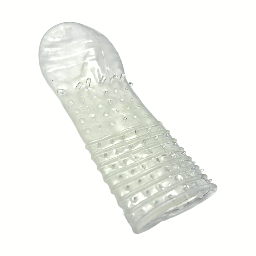 Закрытая насадка на член "Spikes hat", L125 mm, D50 mm