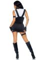 Костюм полицейской XS/S Leg Avenue Sultry SWAT, 4 предмета, черный