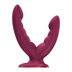 Двойной фаллоимитатор Fun Factory RYDE Wine Red (мятая упаковка!!!)